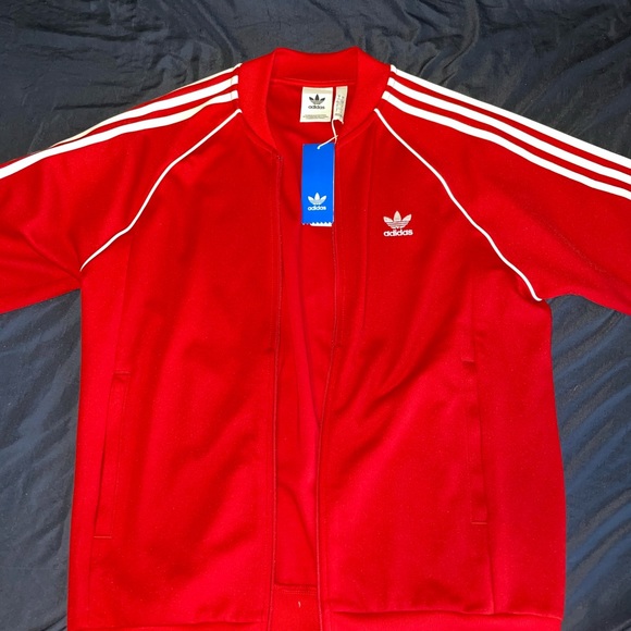 Adidas Red Track Top - Picture 1 of 2